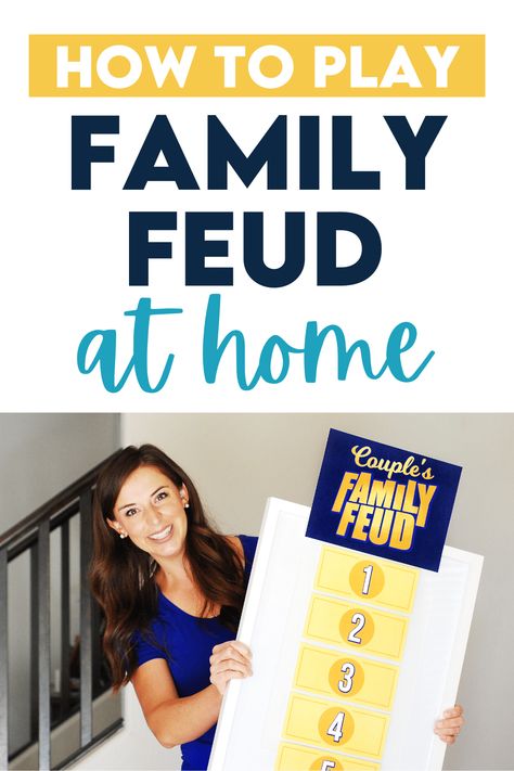 Can't wait to use these fun Family Feud questions at our next group date!! #familyfeudquestions #familyfeudgame #familyfeudquestionsandanswers Family Feud Board Diy, Diy Family Feud, Diy Game Night, Family Feud Questions And Answers, Family Feud Template, Family Feud Questions, Church Games, Family Feud Game, Reunion Games