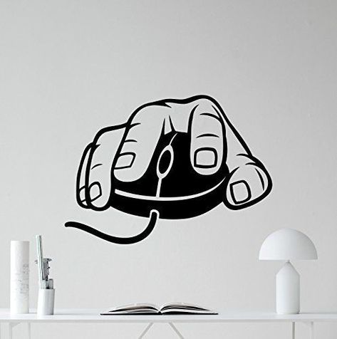 Video Game Room Decor, Baby Wall Stickers, Office Wall Design, Mouse Wall, Art Bedroom Decor, School Wall Art, Cardboard Sculpture, Wall Art Bedroom, Computer Room