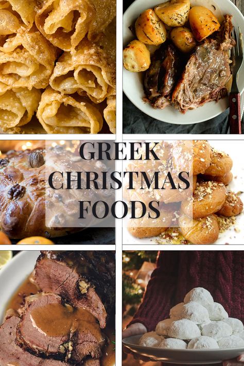 Greek Christmas Dinner, Greek Christmas Recipes, Christmas In Greece, Greek Christmas, Greek Dinners, Christmas Dinner Ideas, Christmas Bread, Christmas Eve Dinner, Greek Desserts