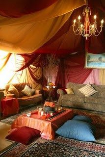 Bohemian Gypsy living room by GothicBohemian, via Flickr Basement Designs, Cozy Basement, Bohemian House, Winter Photos, Bohemian Interior, Unfinished Basement, Bohemian Living, Bohemian Living Room, Meditation Room