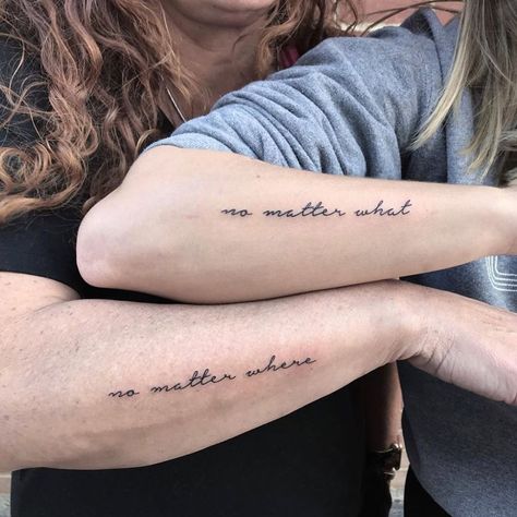 Rocky Mountain Tattoo, Mum And Daughter Tattoo, Mommy Daughter Tattoos, Tattoo Mother, Forearm Tattoo Quotes, Mom Daughter Tattoos, Tattoos Instagram, Tattoos Infinity, Matching Sister Tattoos