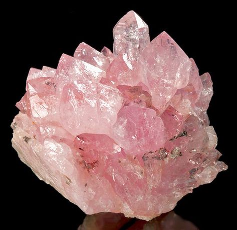 Quartz is one of the most common minerals on Earth, found in many places worldwide. Crystal Aesthetic, Pretty Rocks, Rose Quartz Stone, Crystal Meanings, Minerals And Gemstones, Rocks And Gems, Quartz Crystals, Rose Quartz Crystal, Pink Quartz