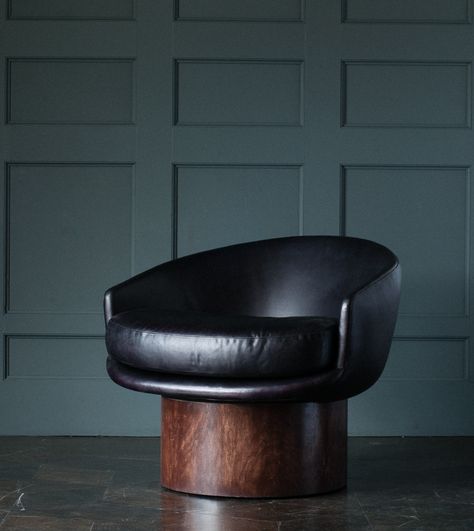 Ox Swivel Chair by EM Design – Blackman Cruz Velvet Wingback Chair, Comfy Armchair, Reupholster Chair, Small Accent Chairs, Small Chair, Beautiful Chair, Cool Chairs, Furniture Design Modern, Interior Ideas