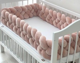 Cot Nursery, Braided Bumper, Braided Crib Bumper, Crib Protector, Bed Bumper, Baby Crib Bumpers, Crib Bumpers, Bumper Pads For Cribs, Baby Bumper