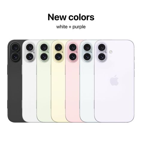 Iphone 16 Purple, Iphone 16 Plus White, Iphone 16 White, Iphone 16 Colors, Iphone 16 Plus, Iphone Products, Iphone Wallpaper Modern, Future Iphone, Ipad Pro Wallpaper