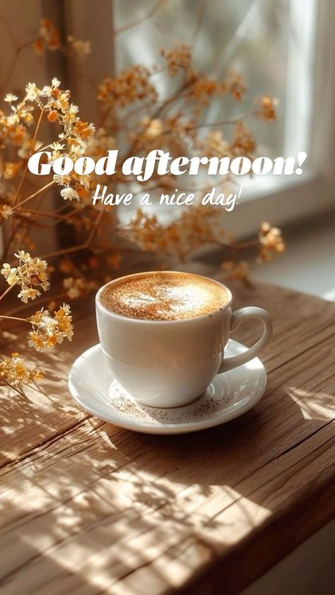 Afternoon Coffee Quotes, Good Afternoon Greetings, Good Afternoon Post, Have A Nice Afternoon, Good Afternoon Wishes, Midday Slump, Afternoon Greetings, Afternoon Messages, Good Afternoon Images