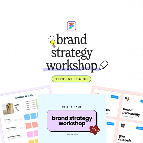 Brand Strategy Templates, Brand Workshop, Workshop Template, Wordpress Template Design, Branding Workshop, Tech Conference, Social Media Workshop, Conference Ideas, Building Brand