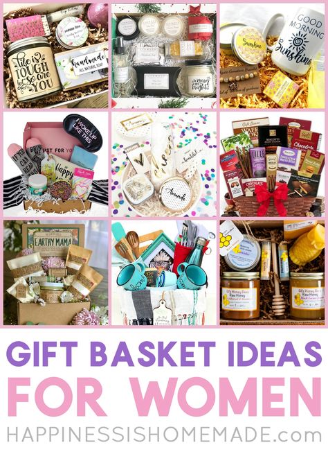 Diy Spa Gifts Baskets Christmas, Gift Basket Ideas For Boss Lady, Spa Gift Basket Ideas For Women, Birthday Gift Basket Ideas For Women, Ladies Gift Basket Ideas, Elderly Gift Basket Ideas, Women Gift Basket Ideas, Unique Gift Basket Ideas, Gift Basket Ideas For Women