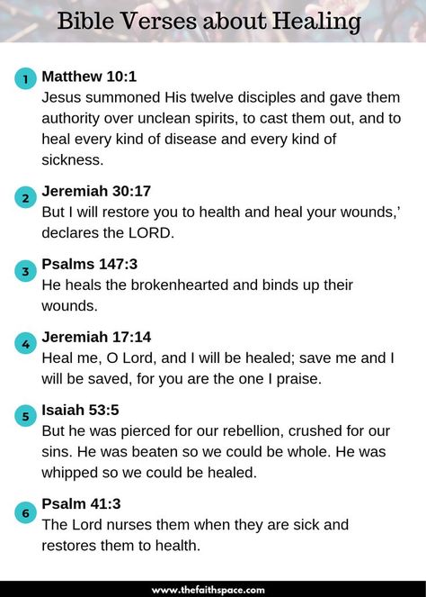 Verses About Healing, Bible Verses About Healing, Healing Bible Verses, Healing Verses, Healing Scripture, Healing Scriptures, Bible Promises, Bible Study Verses, Encouraging Bible Verses