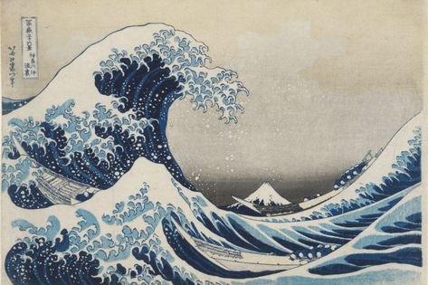 Hokusai Great Wave, No Wave, Japanese Woodcut, Wave Poster, Japanese Waves, The Great Wave, Katsushika Hokusai, Van Gogh Museum, Great Wave Off Kanagawa