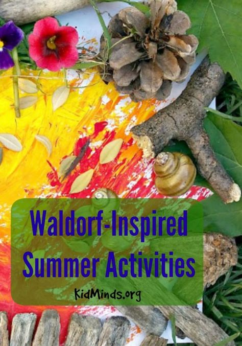 Waldorf-inspired summer activities for kids.  Nature walks, Gardening, Rock/Stick collection, Outdoor Arts and Crafts, and Looking for Fairy Hiding Places. Waldorf Preschool, Summer Time Activities, Outdoor Learning Activities, Outdoor Summer Activities, Plant Activities, Waldorf Homeschool, Waldorf Crafts, How To Start Homeschooling, Toddler Development