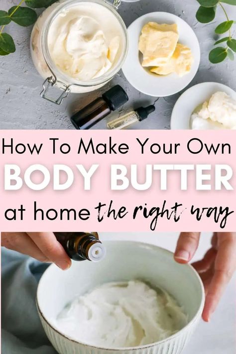 The Ultimate Guide To Making Luxurious Body Butter: Do’s and Don’ts, Plus 10 Great Body Butter Recipes Homemade Body Butter Non Greasy, Body Butter Recipe Whipped Non Greasy, Body Shea Butter, Non Greasy Whipped Body Butter, Shea Butter Whipped Body Butter, Homemade Body Moisturizer, Homemade Body Lotion Non Greasy, Whipped Lotion Diy, Body Lotion Recipes Homemade