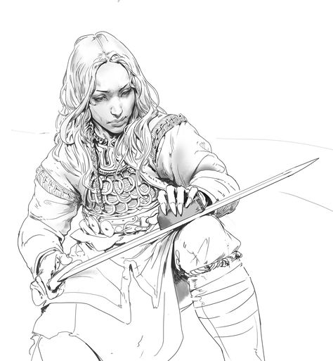 Even Amundsen, 판타지 아트, Fantasy Illustration, Medieval Fantasy, Fantasy Character Design, Character Concept, Drawing Inspiration, Art Sketches, Character Inspiration