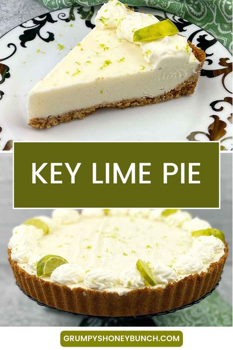 Indulge in the zesty and creamy delight of this classic Key Lime Pie, featuring a perfect balance of tart key lime juice and sweetened condensed milk on a buttery graham cracker crust. This refreshing dessert is ideal for summer gatherings or whenever you crave a taste of the tropics Key Lime Pie Without Condensed Milk, Fluffy Key Lime Pie, Key West Key Lime Pie Recipe, Key Lime Pie Recipe, Authentic Key Lime Pie Recipe, Margarita Pie, Citrus Desserts, Key Lime Cheesecake, Keylime Pie Recipe