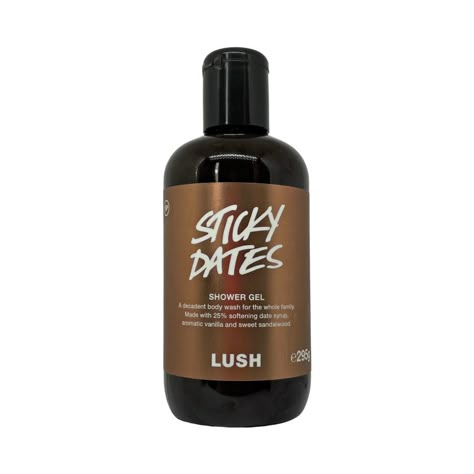 Sticky Dates Shower Gel from Lush Sticky Dates Shower Gel, Lush Sticky Dates Shower Gel, Lush Body Wash, Sticky Dates Lush, Lush Vanilla, Sticky Dates, Lush Shower Gel, Sticky Date, Lush Christmas