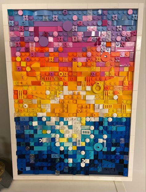 Diy Lego Wall Art, Lego Wall Art Diy, Lego Pictures Art, Lego Art Ideas, Lego Craft Ideas, Diy Lego Decorations, Lego Dots Ideas, Lego Art Wall, Lego Wall Decor