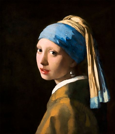 Pearl Earring Painting, Earring Painting, Girl With Pearl Earring, Girl With A Pearl Earring, Johannes Vermeer, Pearl Earring, Painting Oil, Portrait Painting, Saatchi Art