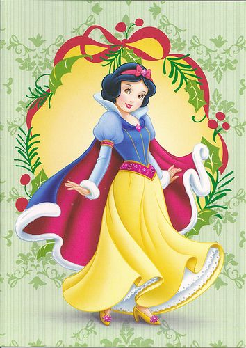 Snow White Christmas Card Snow White Christmas, Snow White Art, White Christmas Card, Snow White 7 Dwarfs, Snow White Seven Dwarfs, Sette Nani, Snow White Party, Disney Princesses And Princes, Disney Princess Snow White