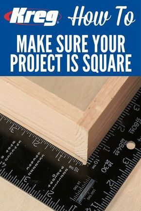 How To Easily Tell If Your Project Is Square | Most of the time when you're building projects, assemblies need to go together square to ensure that everything comes out right. Here are a few ways that you can check your assemblies to make sure they're square as you build. Carpentry Basics, Carpentry Ideas, Woodworking Tool Cabinet, Pocket Holes, Plywood Projects, Kreg Tools, Woodworking Tools Storage, Tool Tips, Woodworking Tools Workshop