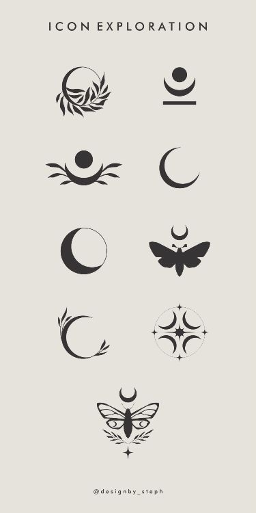 Moon Symbols Design, Motel Branding, Moth Icon, Moon Branding, Moth Logo, Moon Logo Design, Candle Logo Design, Moth Design, Design Exploration