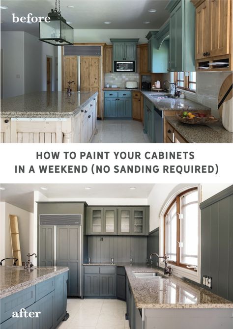 How To Repaint Painted Cabinets, How To Repaint Cabinets, Jogging Path Cabinets, How To Repaint Kitchen Cabinets, Repainting Kitchen Cabinets, Paint Cabinets, Architecture Renovation, Kitchen Decor Inspiration, Kabinet Dapur