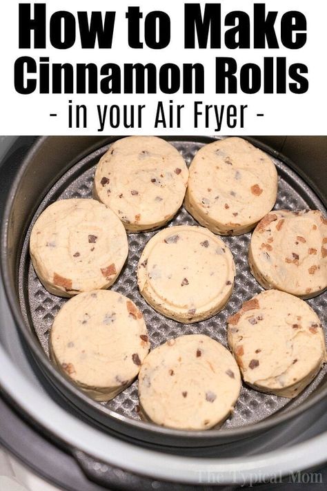 Breakfast Airfryer, Air Fryer Cinnamon Rolls, Ninja Grill, Air Fryer Recipes Breakfast, Air Fryer Recipes Snacks, Sticky Buns Recipes, Cooks Air Fryer, Best Air Fryer, Air Fried Food