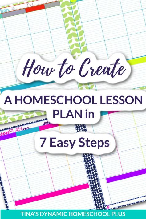 How to Create A Homeschool Lesson Plan in 7 Easy Steps. Learning how to create a homeschool lesson plan goes hand in hand with choosing a homeschool planner.Besides, how to plan homeschool lessons gives you a strong edge over other homeschoolers who may not take time to learn. Too, homeschooling means customizing the learning experience. Learning how to create lesson plan can mean the difference between whining or winning for your kids. Whether you make just one or multiple plans, use these step How To Lesson Plan For Homeschool, How To Create A Lesson Plan, Homeschool Preschool Schedule Lesson Plans, How To Make A Lesson Plan, First Grade Homeschool Lesson Plans, Home Education Uk Lesson Plans, Homeschool Lesson Planning, Kindergarten Lesson Plans Homeschool, Homeschool Lesson Plan Template Free