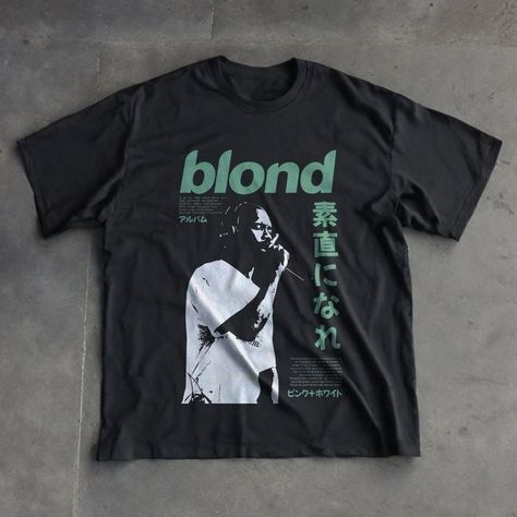 Frank Ocean T Shirt Design, Frank Ocean Shirts, Frank Ocean T Shirt, Graphic Tees Y2k, Frank Ocean Shirt, Music T Shirts, Frank Ocean Blond, Y2k Shirts, Y2k T Shirt