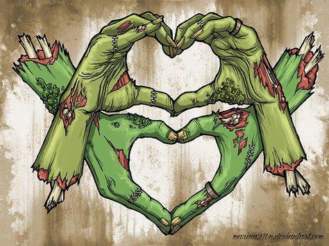 Zombie love Zombie Hands, Zombie Tattoos, Arte Zombie, Zombie Land, Horror Vintage, Zombie Art, Zombie Hand, Zombie Girl, Desenho Tattoo