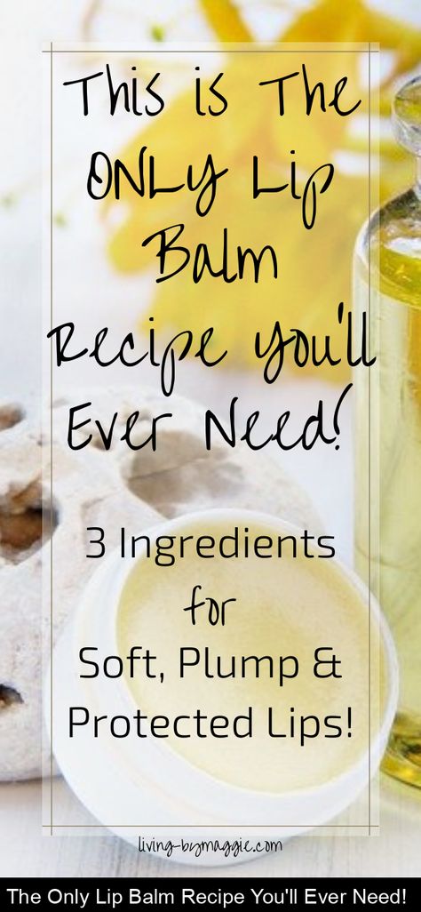 The best DIY lip balm recipe for soft, plump, and protected lips. Moist but not watery, protective but not waxy. Only 3 ingredients! Lip Gloss Diy Recipes, Beeswax Lip Balm Recipe, Bees Wax Lip Balm, Natural Lip Balm Recipe, Beeswax Diy, Lip Gloss Recipe, Homemade Lip Balm Recipe, Lip Balm Recipe, Diy Lip Balm Recipes