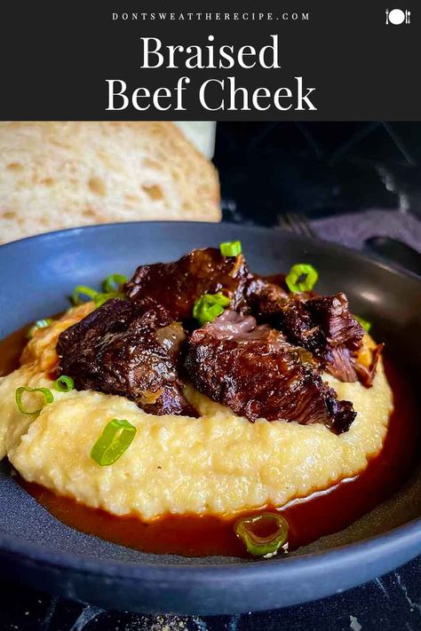 Indulge in the sublime tenderness and rich flavors of braised beef cheeks. Slow-cooked to perfection, this dish is a culinary masterpiece worth savoring. Beef Cheek Recipes, Braised Beef Cheeks, Beef Cheeks Recipe Slow Cooker, Beef Cheek Meat Recipe, Beef Cheeks Slow Cooker, Beef Cheeks Recipe, Slow Cooked Beef Cheeks, Alaska Food, Health Cooking