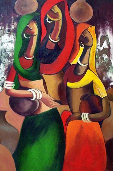 Modern Indian Art Paintings, Lord Painting, Morden Art, Elephant Sketch, Rajasthani Painting, Modern Indian Art, Composition Drawing, African Art Paintings, Modern Art Paintings Abstract