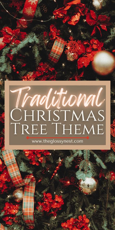 Love a Christmas look of red, green & tartan plaids? Use these traditional Christmas tree ideas for a classic, English inspired look! Decorate your tree with traditional Christmas colors of red, green, gold, silver, white & blue. Use bows, baubles, beads, burlap, colored lights, collar, candles, garland, no ribbon, ornaments, oranges, red tartan plaid, skirt, start & topper on a classic Christmas tree. Simple, easy, DIY, Victorian, British & European inspired Christmas tree decorating ideas. Christmas Tree Themes Colors Red, Christmas Tree Colored Lights, Traditional Christmas Tree Ideas, Green Christmas Tree Decorations, Red And Gold Christmas Tree, Plaid Christmas Decor, Classic Christmas Decorations, Ribbon Ornaments, Colored Lights