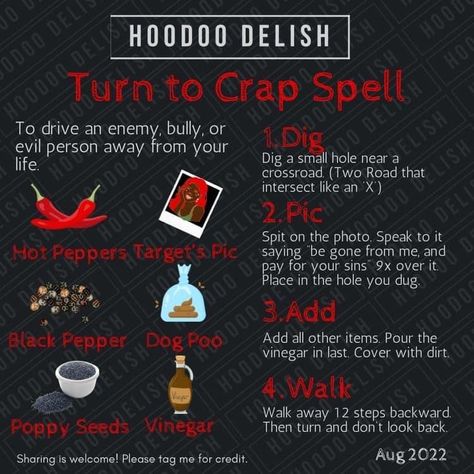 Hoodoo Curse Spell, Hoodoo Rituals, Kitchen Spells, Magical Affirmations, Spiritual Nutrition, Granny Witch, Hoodoo Delish, Banishing Spells, Hoodoo Conjure Rootwork