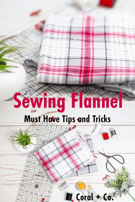 Sewing With Flannel, Sewing Dress, Flannel Quilts, Sew Ins, Pinking Shears, Quilting Techniques, Rag Quilt, Quilting Tips, Sewing Projects For Beginners