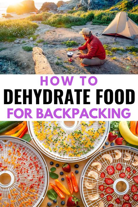 Dehydrate Meals For Camping, Diy Backpacking Food, Dehydrated Food For Backpacking, Dehydrated Recipes Backpacking, Dehydrator Meals Backpacking, Dehydrated Breakfast Recipes, Backpacking Dehydrated Recipes, Dyhrated Food Recipes, Diy Backpacking Meals