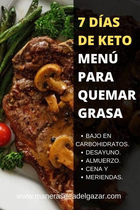 Menú de la dieta cetogénica de 7 días para que los principiantes pierdan 10 libras Cenas Keto, Desayunos Keto, Keto Menu Plan, Vegan Keto Diet, Desayuno Keto, Easy Keto Meal Plan, Healthy Eating Diets, Keto Menu, Healthy Lunch Meal Prep