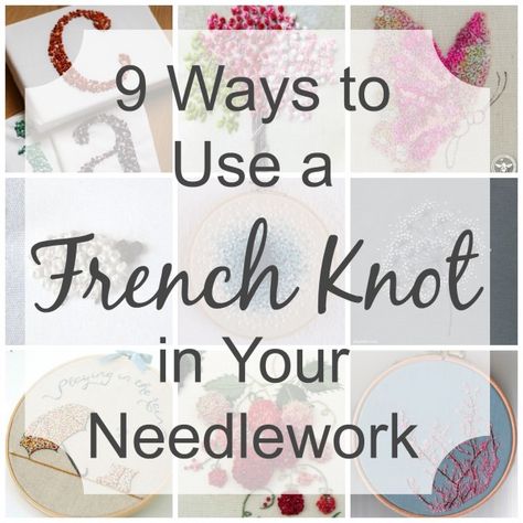 French Knot Hairstyle, French Knot Stitch, Ribbon Embroidery Kit, French Knot Embroidery, Embroidery Stitches Tutorial, Embroidery Videos, French Knots, French Knot, Silk Ribbon Embroidery