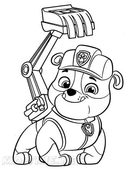 Imprimibles Paw Patrol, Paw Patrol Printables, Rubble Paw Patrol, Arte Doodle, Paw Patrol Characters, Paw Patrol Coloring, Paw Patrol Coloring Pages, Dog Coloring Page, Paw Patrol Party