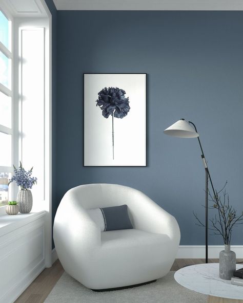 Blue Gray Paint Colors, Blue Painted Walls, Blue Grey Walls, Gray Painted Walls, Blue Gray Paint, Room Wall Colors, Blue Paint Colors, Bedroom Wall Colors, Grey Paint Colors