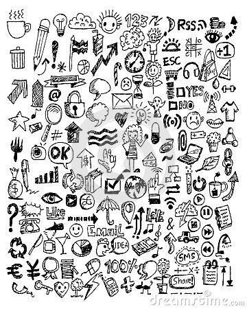 Hand Doodle Business Doodles Stock Images - Image: 33982694 Business Doodles, قلم حبر جاف, Doodles Bonitos, Hand Drawn Doodles, Notebook Doodles, Notebook Drawing, Sharpie Tattoos, Hand Doodles, Graffiti Doodles