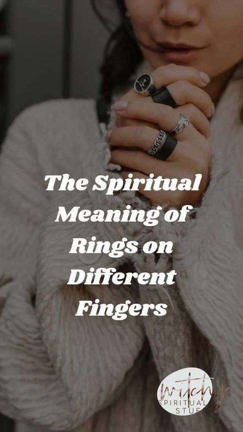 The spiritual meaning of rings on different fingers is largely based on thousands of years of human history and belief.   As with chakras, crystals, and any other symbolism, we create something in our civilizations and then it is passed down through our collective consciousness, taking on meaning as more and more people give it power.   The spiritual meaning of rings on fingers is no different.   Collective Consciousness  It is important to understand as humans that all of the p… Ring Placement Meaning Fingers, Ring Placement Meaning, Ring Finger Meaning, Finger Meaning, Chakras Crystals, Wearing Rings, Rings With Meaning, Wear Rings, Feminine Symbols