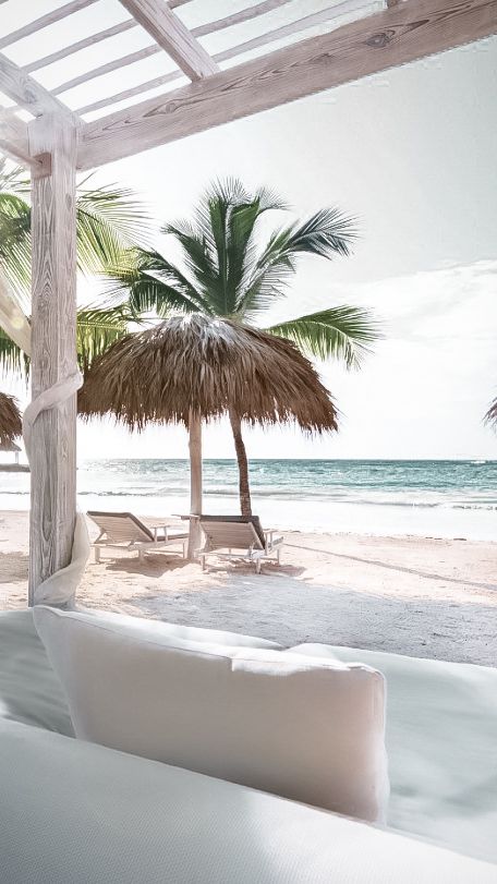 House Near Sea, Beach Luxury, Caribbean Beach House, Caribbean Mood Board, Turquoise Beach, Caribbean Beach, Caribbean Design, Luxury Beach Lifestyle, Cap Cana Dominican Republic