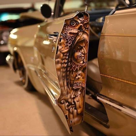 Drift Truck, Kustom Paint, Car Paint Jobs, Lowrider Art, Custom Cars Paint, Custom Airbrushing, Truck Paint, Lowrider Cars, Car Graphics