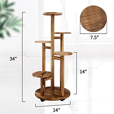 Corner Plant Stand Indoor Wood, Plant Display Living Room, Corner Racks For Living Room, Handmade Plant Stand, Stands For Plants Pots, Multi Tiered Plant Stand, Unique Plant Stands Indoor, Multi Plant Stand, Creative Plant Stands