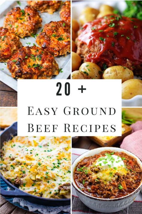 Easy Ground Beef Recipes - Soulfully Made Ground Beef Pantry Meals, Weeknight Dinner With Ground Beef, Easy Ground Beef Recipes Few Ingredients, Burger Meat Recipes Ground, What Can I Make With Hamburger Meat, Summer Hamburger Meat Recipes, Ground Beef Summer Recipes For Dinner, Ground Beef Recipes Summer, Simple Hamburger Meat Recipes