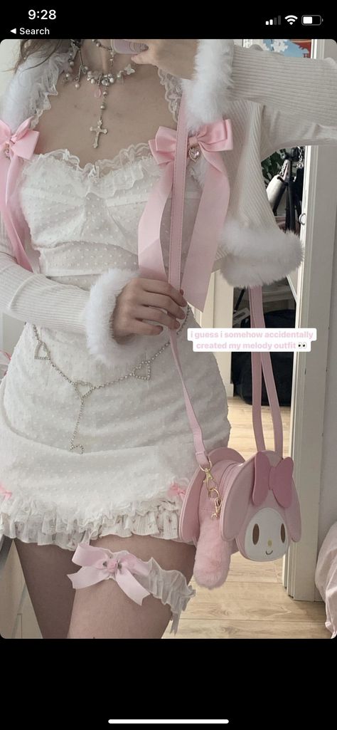 Aesthetic My Melody, Kawaii Outfit Ideas, Future Outfit, Kawaii Fashion Outfits, Alternative Outfits, Pink Outfits, Really Cute Outfits, Kawaii Clothes, Fancy Outfits