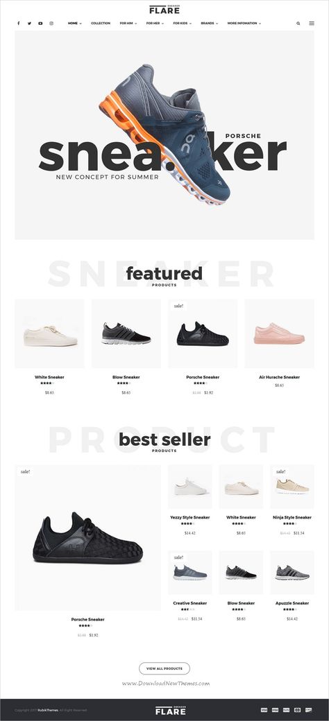 Sneaker Website, Website Design Inspiration Layout, Modern Website Design, Ecommerce Web Design, Shopify Website Design, Ecommerce Web, Homepage Design, Ecommerce Design, Ecommerce Website Design