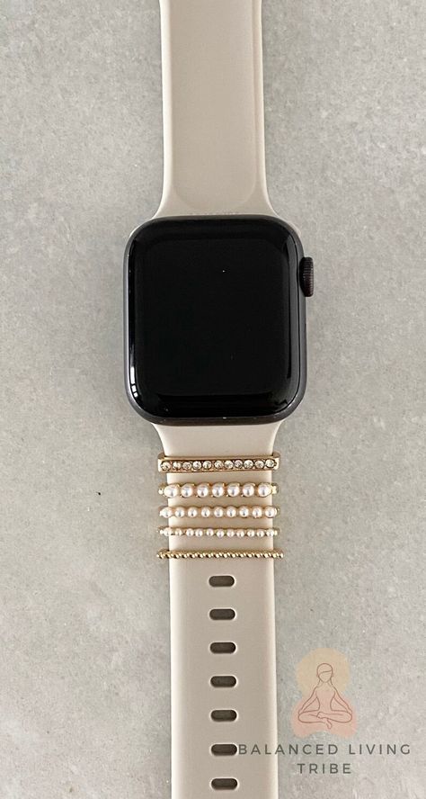 Charm for Apple Watch Charm Accessory Stackab Apple Watch Strap Aesthetic, Apple Face Watch, Apple Watch Bracelet Stack, Apple Watch Aesthetic, Apple Watch Jewelry, Apple Watch Charms, Aesthetic Apple Watch, Watch Bands For Apple Watch, Apple Watch Charm