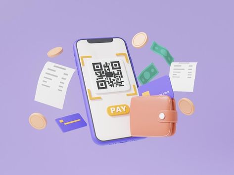 Online Payment Creative Ads, Mobile Payment Design, Cashback App, Qr Code Design, Virtual Reality Art, Art Deco Design Graphics, 3d Mobile, Digital Payment, Mobile Payment